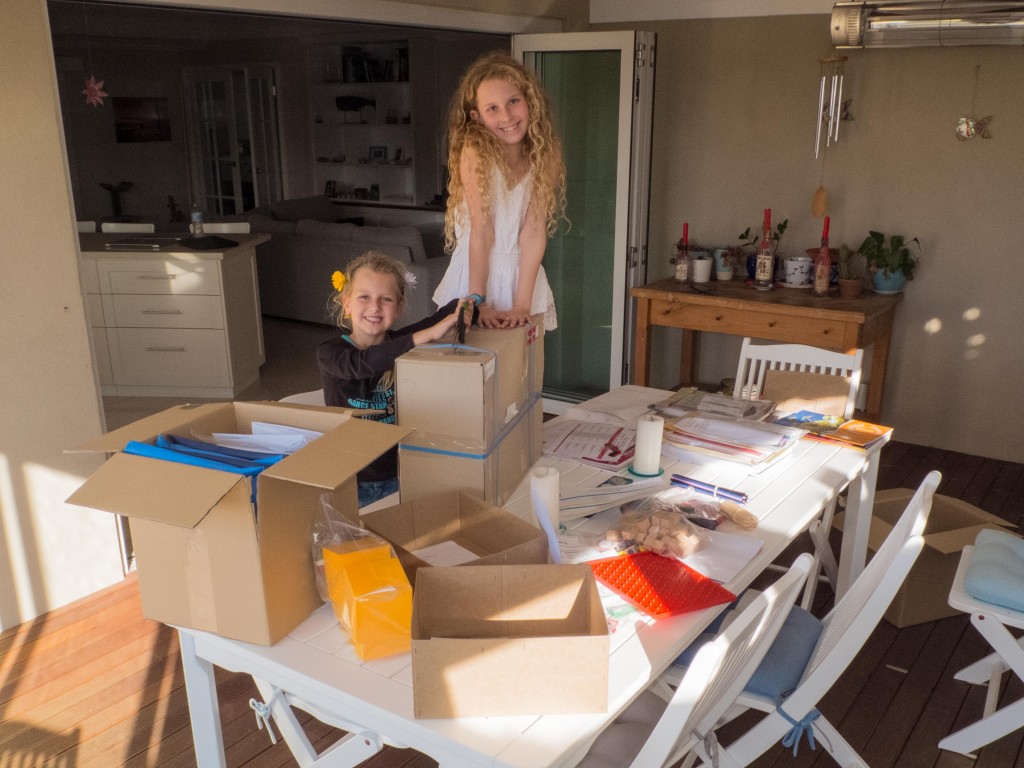 Unpacking the schooling materials from SIDE.